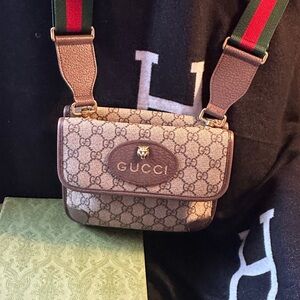 Gucci Beige and Brown Crossbody Bag